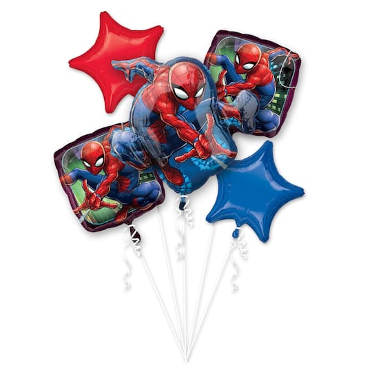 Michaels, Spider-Man 5-Piece Foil Balloon Bouquet – Category: Foil Balloons